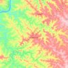 Mapa topográfico Crissiumal, altitude, relevo
