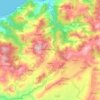 Mapa topográfico Dahra, altitude, relevo