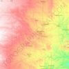 Mapa topográfico Canadian River, altitude, relevo