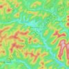Mapa topográfico Bärental, altitude, relevo