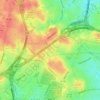 Mapa topográfico Idylwood, altitude, relevo