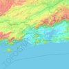 Mapa topográfico Região Geográfica Imediata do Rio de Janeiro, altitude, relevo