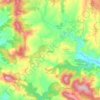 Mapa topográfico Ljutice, altitude, relevo
