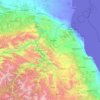 Mapa topográfico Буршинский сельсовет, altitude, relevo