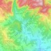 Mapa topográfico Bigues i Riells del Fai, altitude, relevo