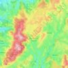 Mapa topográfico Martigny-le-Comte, altitude, relevo