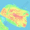 Mapa topográfico Ayon Island, altitude, relevo