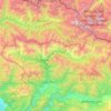 Mapa topográfico 2900, altitude, relevo