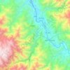 Mapa topográfico Sivia, altitude, relevo