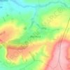 Mapa topográfico Whichford, altitude, relevo