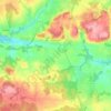 Mapa topográfico Moustoir-Ac, altitude, relevo