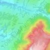 Mapa topográfico Aviernoz, altitude, relevo