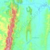 Mapa topográfico Itaitu, altitude, relevo