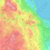 Mapa topográfico Tukuma novads, altitude, relevo
