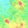 Mapa topográfico Reichenbach/O.L., altitude, relevo