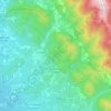 Mapa topográfico Rousset-les-Vignes, altitude, relevo