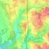 Mapa topográfico Travanca, altitude, relevo