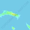 Mapa topográfico Great Stirrup Cay, altitude, relevo