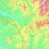 Mapa topográfico Mendhar, altitude, relevo
