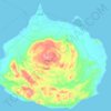Mapa topográfico جزیره هرمز, altitude, relevo