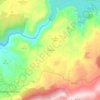 Mapa topográfico Larinho, altitude, relevo