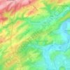 Mapa topográfico Somme-Leuze, altitude, relevo