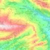Mapa topográfico Benimantell, altitude, relevo