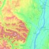 Mapa topográfico Greene County, altitude, relevo