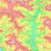 Mapa topográfico Berinag, altitude, relevo
