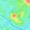 Mapa topográfico Barn Hill Open Space, altitude, relevo