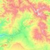Mapa topográfico Takab County, altitude, relevo