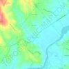 Mapa topográfico Cabanelas, altitude, relevo
