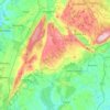Mapa topográfico Parque Natural das Serras de Aire e Candeeiros, altitude, relevo