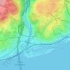 Mapa topográfico Palácio das Necessidades, altitude, relevo