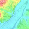Mapa topográfico Valada, altitude, relevo