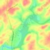 Mapa topográfico Davy Crockett Lake, altitude, relevo