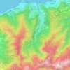 Mapa topográfico Boa Ventura, altitude, relevo