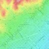 Mapa topográfico la Vila de Gràcia, altitude, relevo