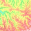 Mapa topográfico Nova Santa Rosa, altitude, relevo