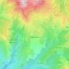 Mapa topográfico Sermano, altitude, relevo