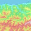 Mapa topográfico Messelmoun, altitude, relevo