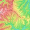 Mapa topográfico Hazelbrook, altitude, relevo