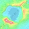 Mapa topográfico Taal Crater Lake, altitude, relevo
