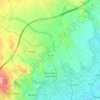 Mapa topográfico Moncada, altitude, relevo