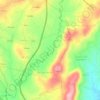 Mapa topográfico Vilar das Almas, altitude, relevo