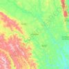 Mapa topográfico Amargosa, altitude, relevo