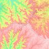 Mapa topográfico Flor da Serra do Sul, altitude, relevo