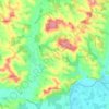 Mapa topográfico Pinel-Hauterive, altitude, relevo