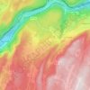 Mapa topográfico Le Poizat, altitude, relevo