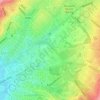 Mapa topográfico Γουδί, altitude, relevo